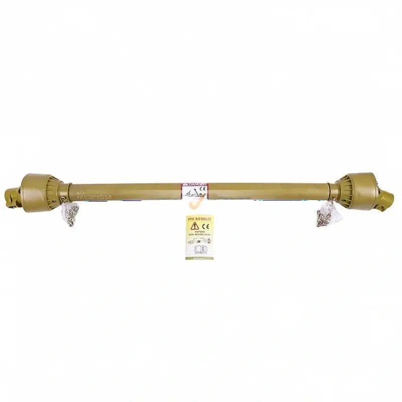 PTO Drive Shaft 1 3/8 Inch 6 Spline End T1 47 to 69 Inch Yellow for Tractor - Fab Heavy Parts