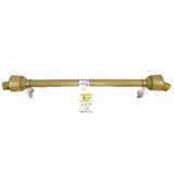 PTO Drive Shaft 1 3/8 Inch 6 Spline End T1 47 to 69 Inch Yellow for Tractor - Fab Heavy Parts