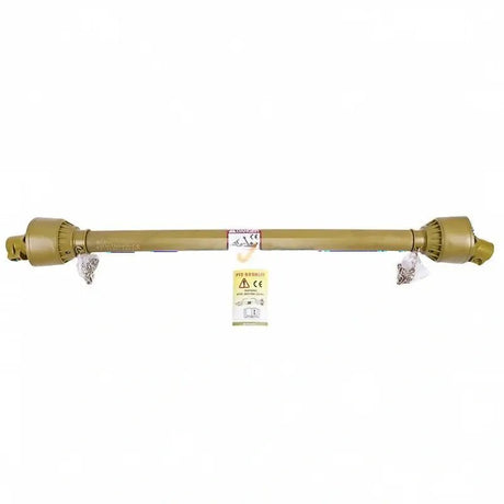 PTO Drive Shaft 1 3/8 Inch 6 Spline End T1 47 to 69 Inch Yellow for Tractor - Fab Heavy Parts