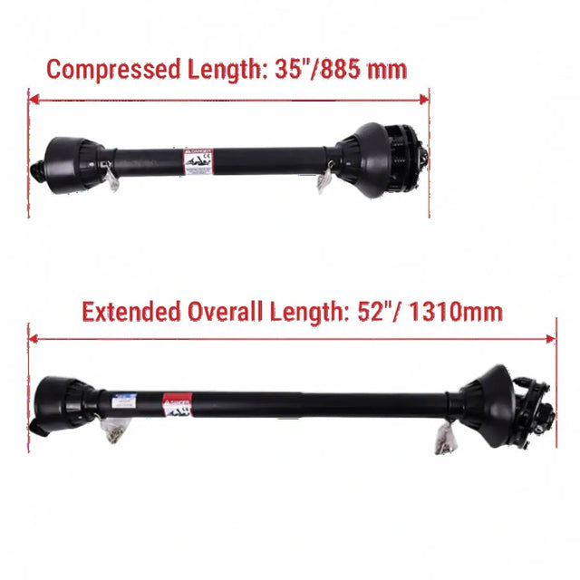 PTO Shaft 50034235 for Bush Hog SQ7 SQ84 SQ72 John Deere 603 613 616 717 Rotary Cutter - Fab Heavy Parts