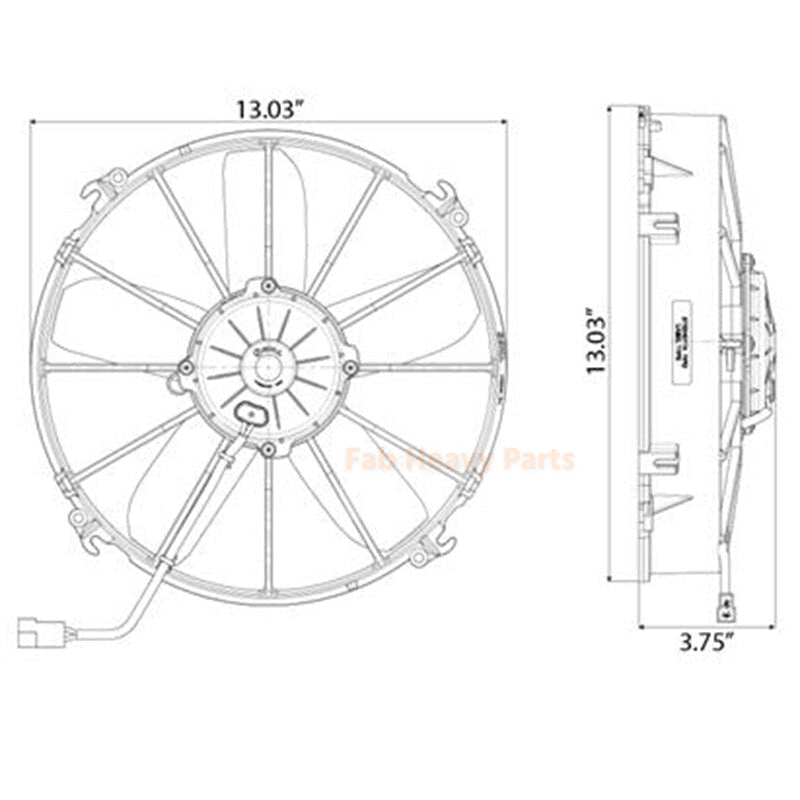 Puller Fan 30102038 VA01-AP70/LL-36A - Fab Heavy Parts