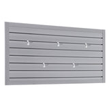 PVC Slat Wall Panels 4ft x 2ft Storage System Heavy Duty Interlocking Design Graphite Finish - Fab Heavy Parts