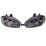 QSC Headlights Assembly Left & Right Pair A06-75732-004 A06-75732-005 for Freightliner M2 100 106 112 02-13