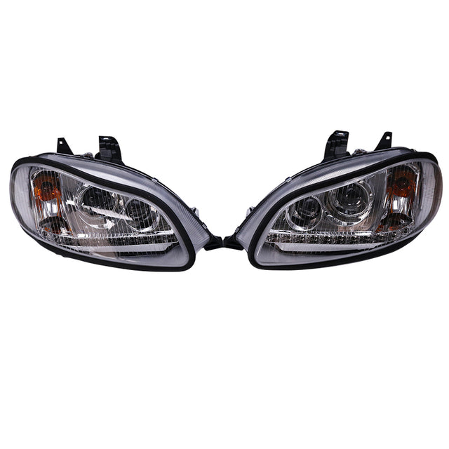 QSC Headlights Assembly Left & Right Pair A06-75732-004 A06-75732-005 for Freightliner M2 100 106 112 02-13