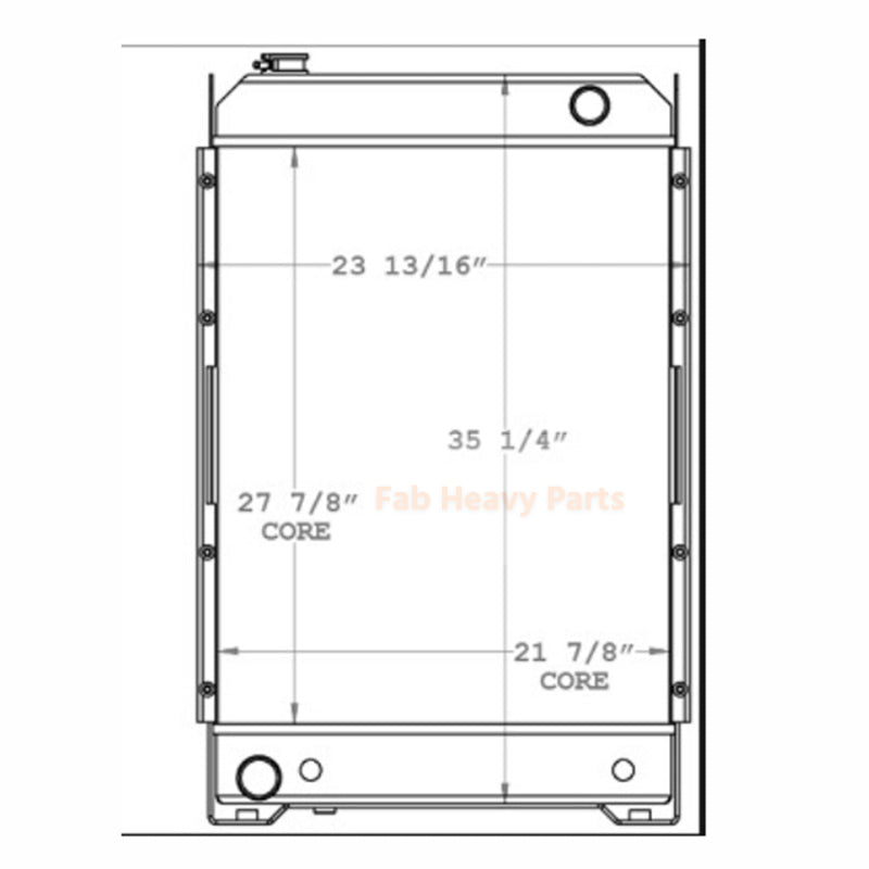 Radiator 139 - 6886 1396886 Fits For Caterpillar Engine 3046 Tractor D5C Final clearance - Fab Heavy Parts