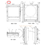 Radiator 196 - 8052 1968052 Fits for Caterpillar CAT Engine 3046 Excavator 315C 315C L - Fab Heavy Parts