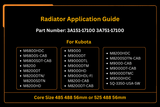 Radiator 3A151 - 17100 3A751 - 17100 for Kubota M6800HDC M6800S M8200 M9000 M9000HD - Fab Heavy Parts
