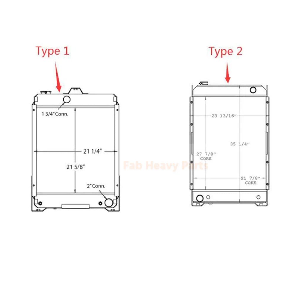 Radiator Group 1008307 100 - 8307 Fits for Caterpillar CAT Engine 3046 Tractor D5C - III - Fab Heavy Parts