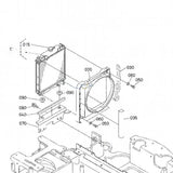 Radiator RB557 - 42300 for Kubota Excavator U27 - 4 - Fab Heavy Parts