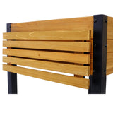 Raised Garden Bed Metal Leg Elevated Wood Planter Boxes with Folding Storage Shelf for Growing Fresh Herbs Vegetables Flowers Great for Outdoor Patio Deck Balcony - Fab Heavy Parts