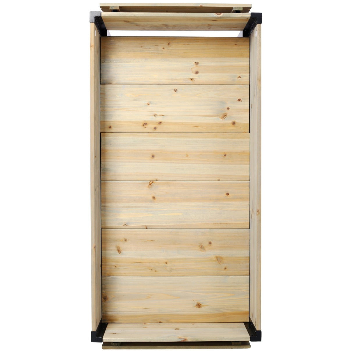 Raised Garden Bed Metal Leg Wood Planter Boxes with Folding Storage Shelf Elevated for Growing Fresh Herbs Vegetables Flowers Great for Outdoor Patio Deck Balcony - Fab Heavy Parts