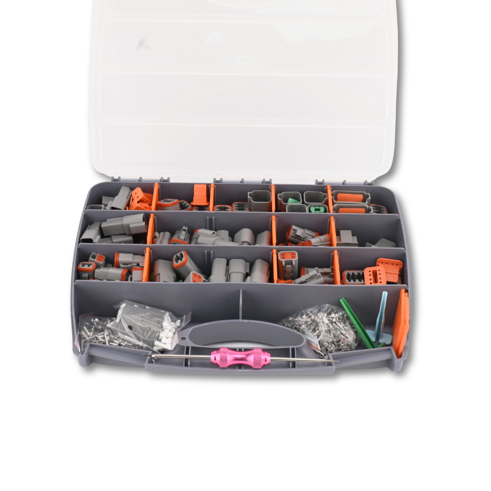 800 Piece Deutsch DT Connector Kit Stamped for 14 16 18 20 GA. WIRE - Fab Heavy Parts