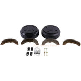 Rear Brake Drum Kit 1017911 - 01 1018232 - 01 1018163 - 01 Fits for Club Car Golf Cart DS 1995 - UP for Precedent 2004 - UP - Fab Heavy Parts