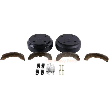 Rear Brake Drum Kit 1017911 - 01 1018232 - 01 1018163 - 01 Fits for Club Car Golf Cart DS 1995 - UP for Precedent 2004 - UP - Fab Heavy Parts