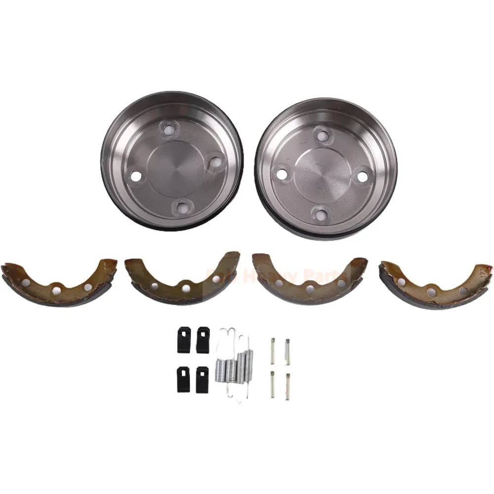 Rear Brake Drum Kit 1017911 - 01 1018232 - 01 1018163 - 01 Fits for Club Car Golf Cart DS 1995 - UP for Precedent 2004 - UP - Fab Heavy Parts
