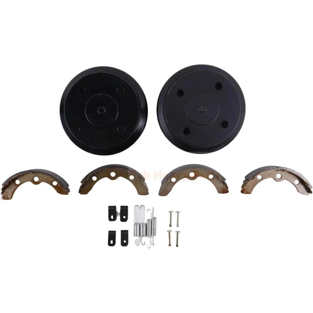 Rear Brake Drum Kit 1017911 - 01 1018232 - 01 1018163 - 01 Fits for Club Car Golf Cart DS 1995 - UP for Precedent 2004 - UP - Fab Heavy Parts