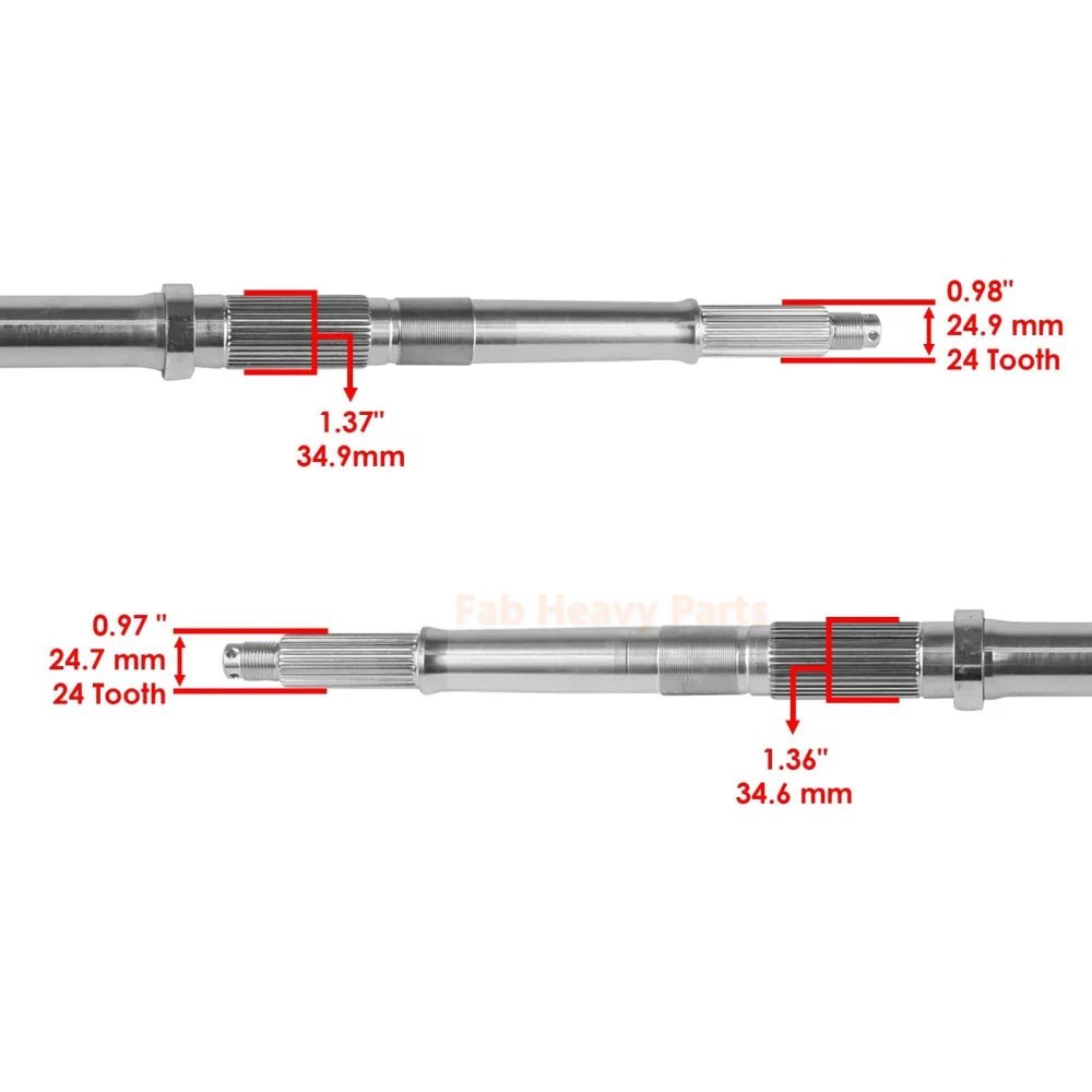 Rear Differential Axle 41300 - HM5 - A10 Fits for Honda Fourtrax 300 TRX300FW 4X4 1992 - 2000 - Fab Heavy Parts