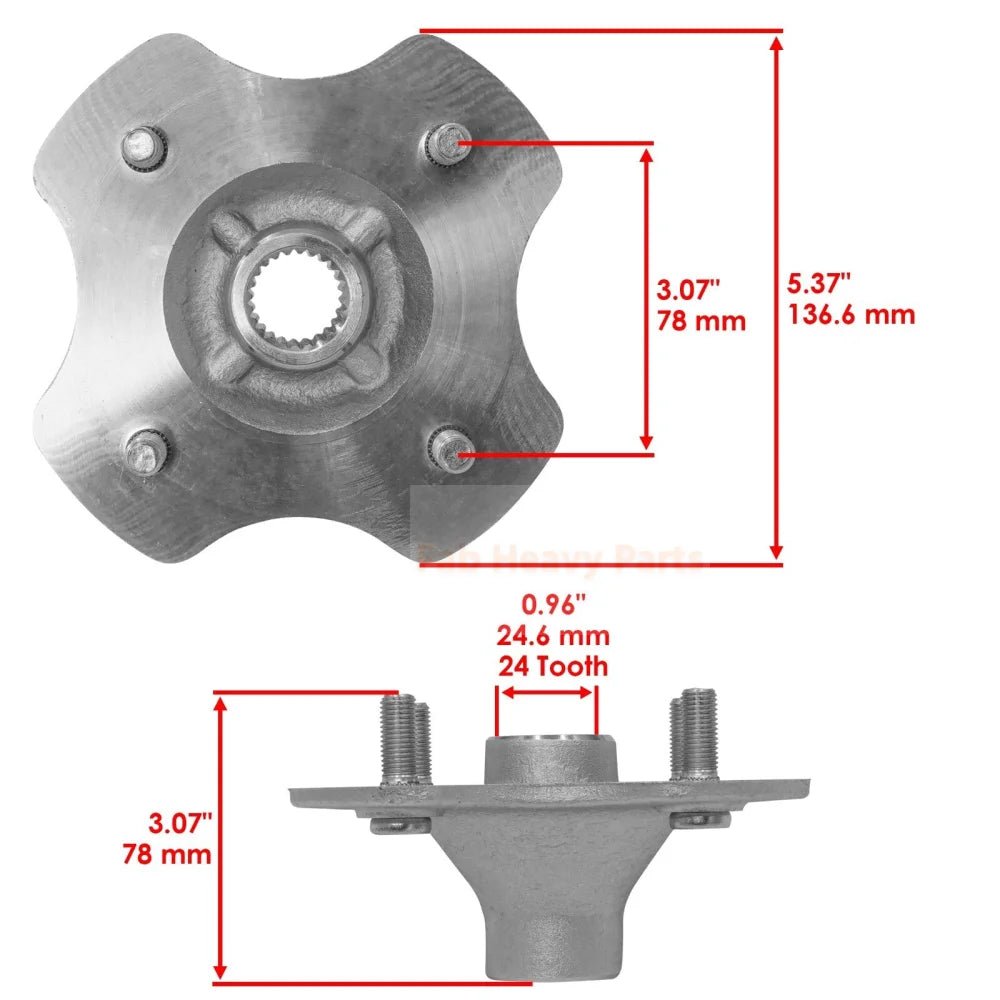 Rear Differential Axle Shaft Wheel Hub 41300 - HM5 - A10 Fits for Honda TRX300 Fourtrax 300 2X4 1992 - 2000 - Fab Heavy Parts