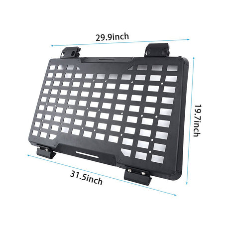 Rear Window Molle Panel Modular Storage for 2018 - 2023 Jeep Wrangler JL 4 Doors Driver Side - Fab Heavy Parts