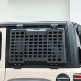 Rear Window Molle Panel Modular Storage for 2018 - 2023 Jeep Wrangler JL 4 Doors Driver Side - Fab Heavy Parts