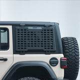 Rear Window Molle Panel Modular Storage for 2018 - 2023 Jeep Wrangler JL 4 Doors Driver Side - Fab Heavy Parts