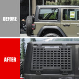 Rear Window Molle Panel Modular Storage for 2018 - 2023 Jeep Wrangler JL 4 Doors Right Side (Passenger Side) - Fab Heavy Parts