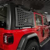 Rear Window Molle Panel Modular Storage for 2018 - 2023 Jeep Wrangler JL 4 Doors Right Side (Passenger Side) - Fab Heavy Parts