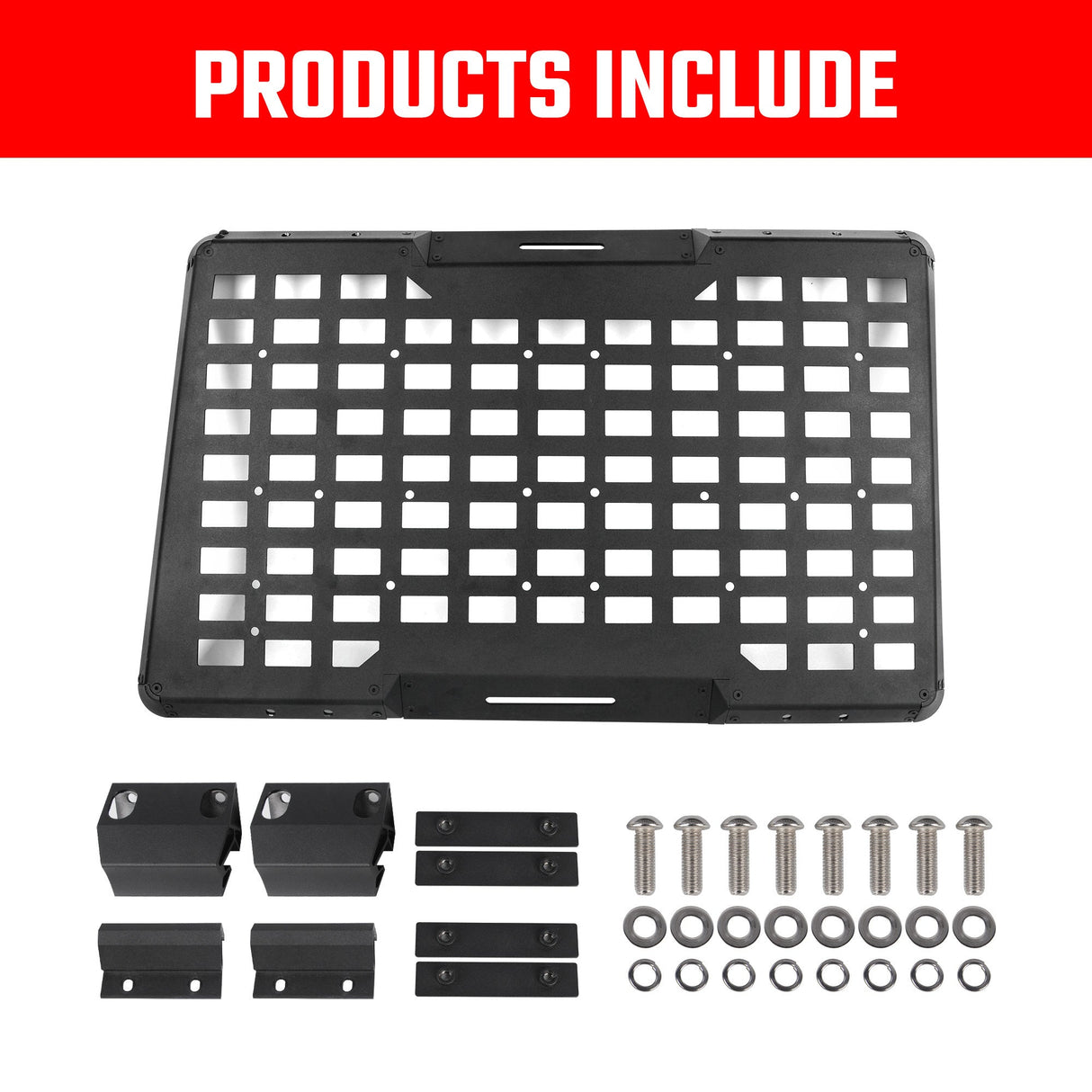 Rear Window Molle Panel Modular Storage for 2018 - 2023 Jeep Wrangler JL 4 Doors Right Side (Passenger Side) - Fab Heavy Parts