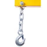 Receiver Hitch Mounted Hydraulic Swivel Pickup Truck Crane 1000 lbs Capacity With 3 Boom Capacities of 500 lbs 750 lbs and 1000 lbs - Yellow - Fab Heavy Parts