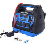 Rechargeable Jump Starter 1800 Amps with Air Compressor 12V DC USB Power Station - Fab Heavy Parts