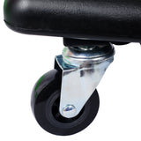 Roller Mechanic Detailing Creeper Utility Seat Stool with Wheels Removable Tool Trays Drawer 300 Lbs Capacity - Green - Fab Heavy Parts