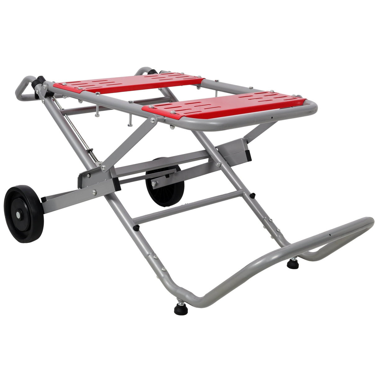 Rolling Foldable Table Saw Stand Heavy Duty Portable Universal Table Saw Base 330Lbs Load Capacity - Fab Heavy Parts