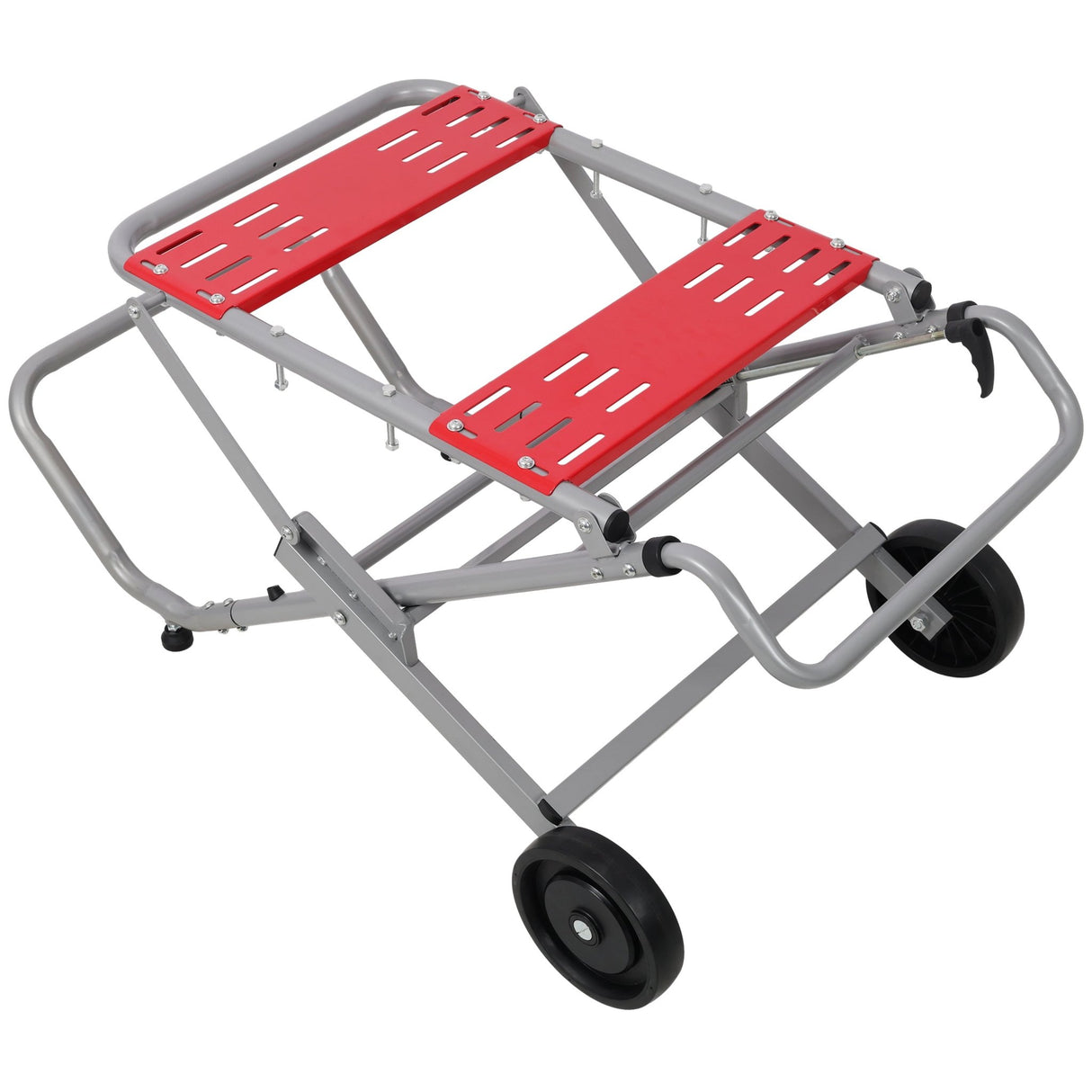 Rolling Foldable Table Saw Stand Heavy Duty Portable Universal Table Saw Base 330Lbs Load Capacity - Fab Heavy Parts