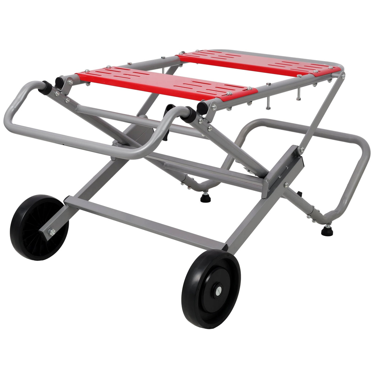 Rolling Foldable Table Saw Stand Heavy Duty Portable Universal Table Saw Base 330Lbs Load Capacity - Fab Heavy Parts