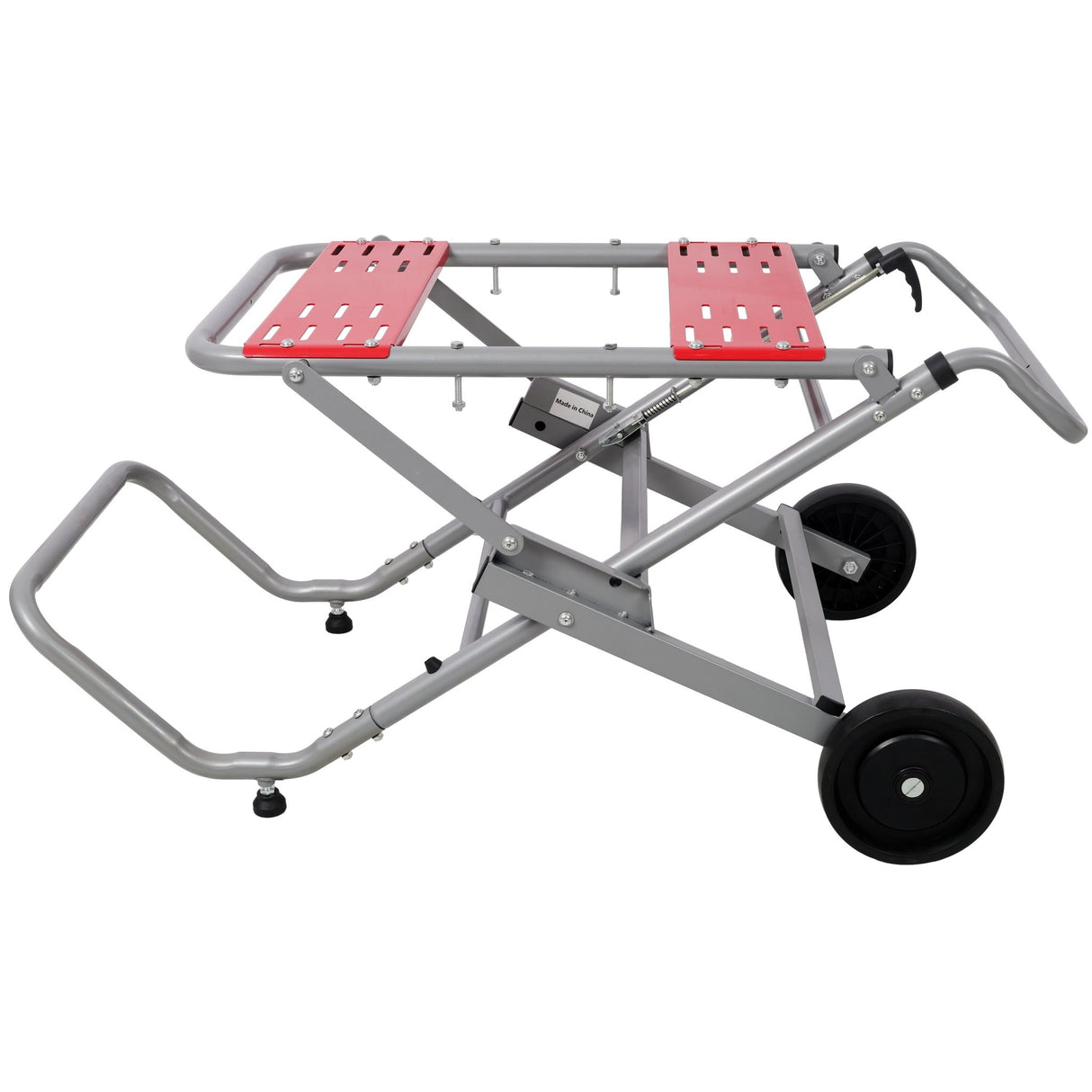 Rolling Foldable Table Saw Stand Heavy Duty Portable Universal Table Saw Base 330Lbs Load Capacity - Fab Heavy Parts