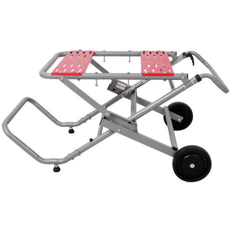 Rolling Foldable Table Saw Stand Heavy Duty Portable Universal Table Saw Base 330Lbs Load Capacity - Fab Heavy Parts