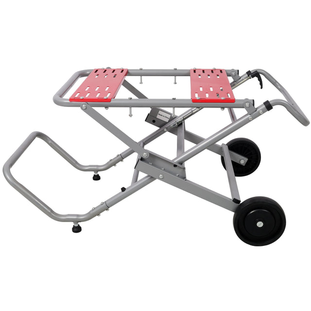 Rolling Foldable Table Saw Stand Heavy Duty Portable Universal Table Saw Base 330Lbs Load Capacity - Fab Heavy Parts