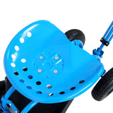 Rolling Garden Scooter Cart Seat with Wheels and Tool Tray 360 Swivel Seat - Blue - Fab Heavy Parts