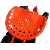 Rolling Garden Scooter Cart Seat with Wheels and Tool Tray 360 Swivel Seat - Red - Fab Heavy Parts