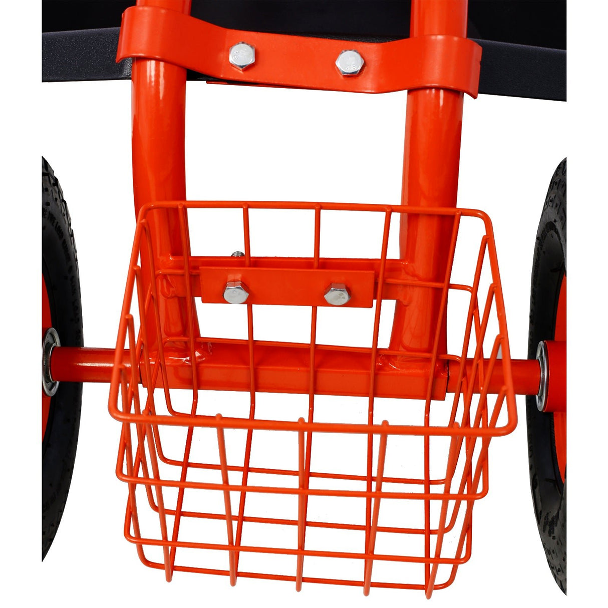 Rolling Garden Scooter Cart Seat with Wheels and Tool Tray 360 Swivel Seat - Red - Fab Heavy Parts