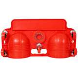 Rolling Knee Creeper Durable Knee Pads with 360 Degree Turn Casters and Tool Tray for Garage Workshop Garden - Red - Fab Heavy Parts