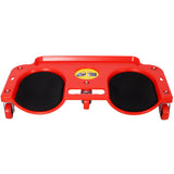 Rolling Knee Creeper Durable Knee Pads with 360 Degree Turn Casters and Tool Tray for Garage Workshop Garden - Red - Fab Heavy Parts