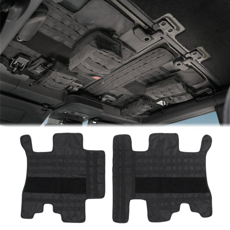 Roof Liner Organizer Overhead Storage Jacket For Ford Bronco 2021 - 2024 2/4 Doors Roof Tactical Vest Accessories With 5 Molle Pouch - Fab Heavy Parts