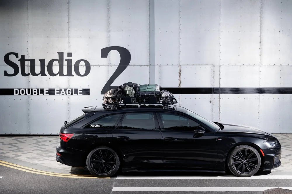 Roof Rack Basket With Net Rooftop Steel Roof Rack Cargo Carrier with 250 Lbs Capacity Extension Black Car Top Luggage Holder 64"x 39" Universal for SUV Wagon Seden - Fab Heavy Parts