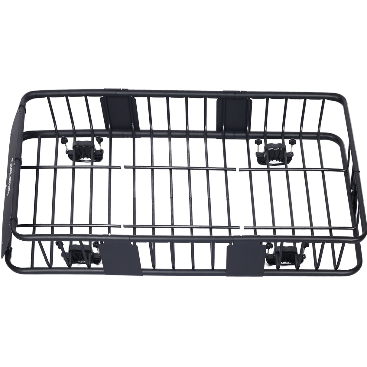 Rooftop Cargo Carrier Basket Motoring Roof Rack Top Mount Rack 64" Capacity 150 lbs - Black - Fab Heavy Parts