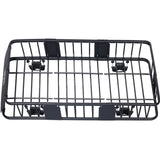 Rooftop Cargo Carrier Basket Motoring Roof Rack Top Mount Rack 64" Capacity 150 lbs - Black - Fab Heavy Parts