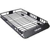 Rooftop Cargo Carrier Basket Motoring Roof Rack Top Mount Rack 64" Capacity 150 lbs - Black - Fab Heavy Parts