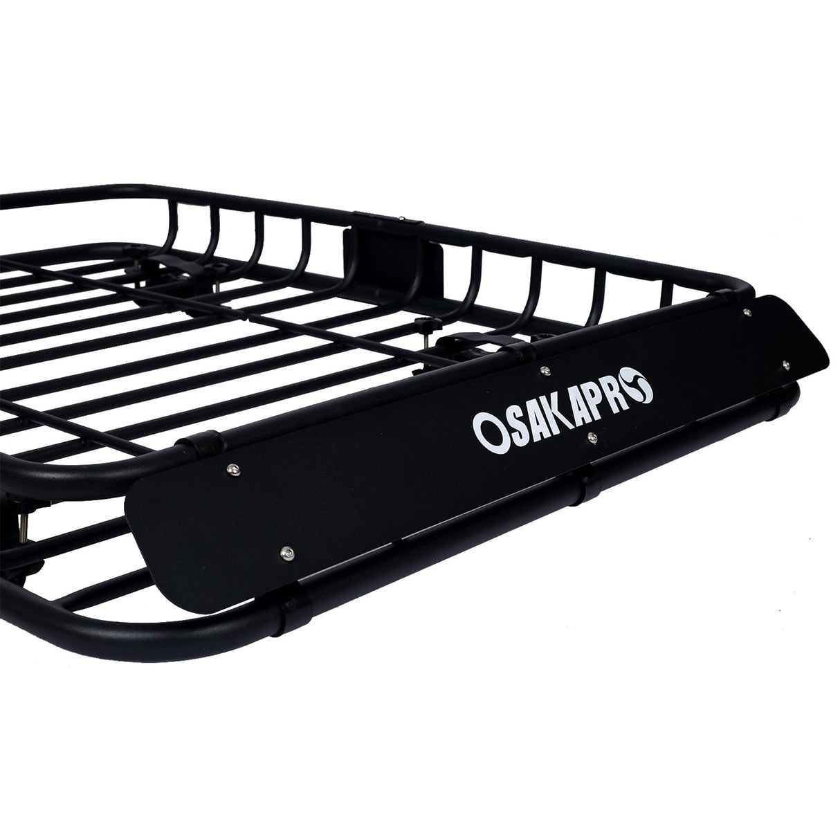 Rooftop Cargo Carrier Basket Rack Mount 42" Steel - Black - Fab Heavy Parts