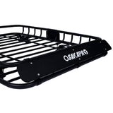 Rooftop Cargo Carrier Basket Rack Mount 42" Steel - Black - Fab Heavy Parts