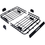 Rooftop Cargo Carrier Basket Rack Mount 42" Steel - Black - Fab Heavy Parts
